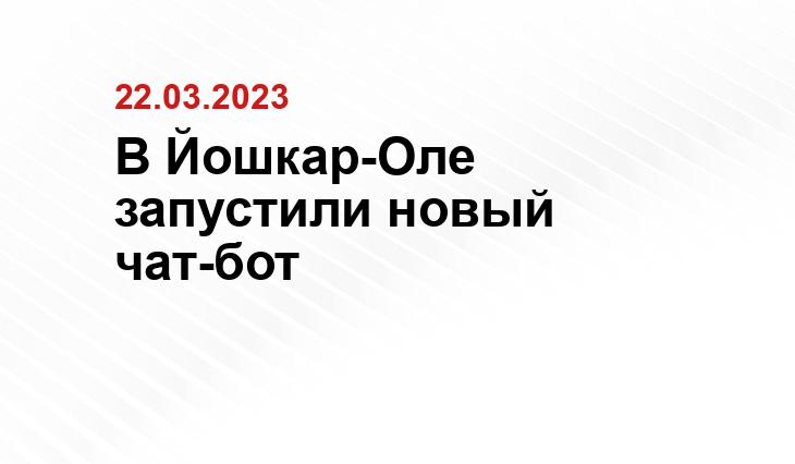 В Йошкар-Оле запустили новый чат-бот