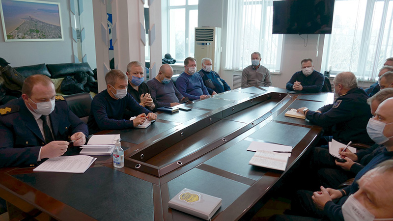 В Ейском управлении Азово-Черноморского бассейнового филиала прошла совместная тренировка по обеспечению транспортной безопасности акватории морского порта Ейск rosmorport.ru